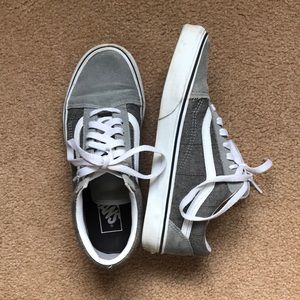 Van’s gray colorblock old skool, Women’s size 7